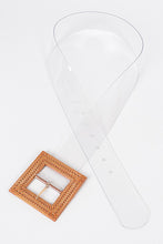 Load image into Gallery viewer, Bamboo Clear Buckle Belt
